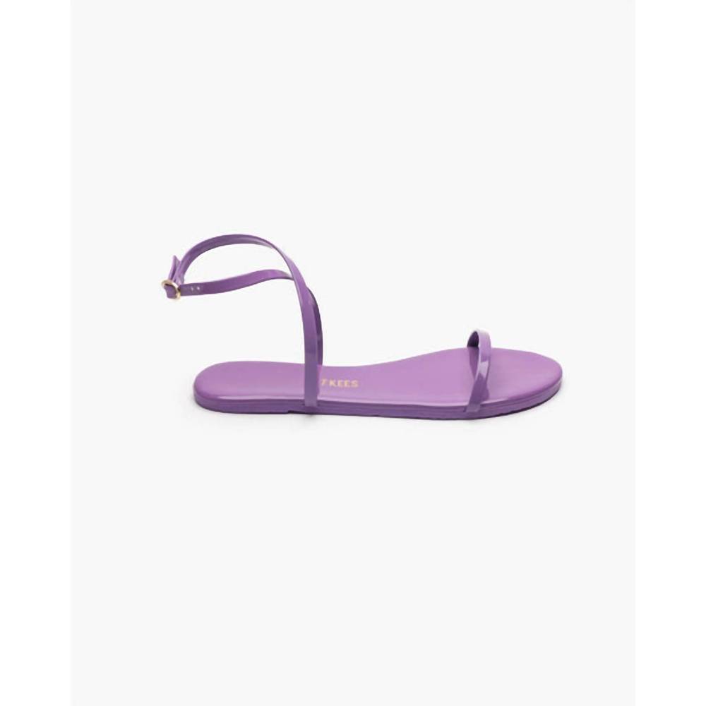 NEW TKEES women's mj patent strappy sandals in bright lavender